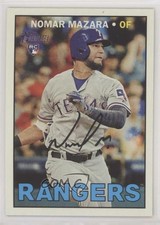 2016 Heritage High Number Action Image Variation Nomar Mazara #704 Rookie RC 7c7