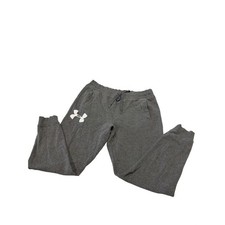 Under Armour Womens Rival Fleece Joggers Gray Heather Sweatpants Medium