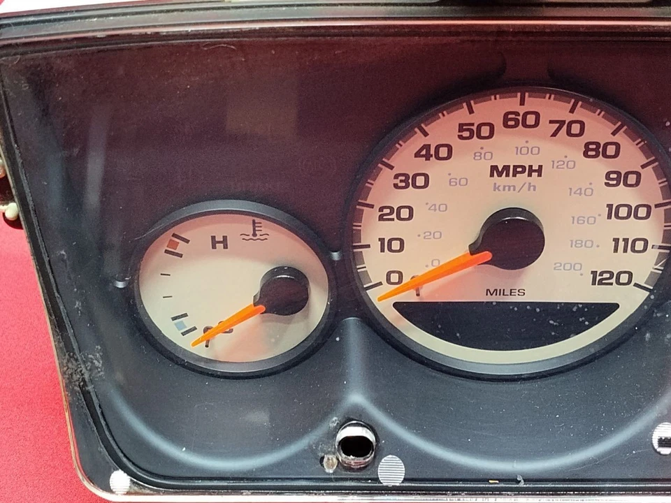2003-2005 Dodge Neon MANUAL Transmission Speedometer Instrument Cluster w/ Tach - Image 2 of 4