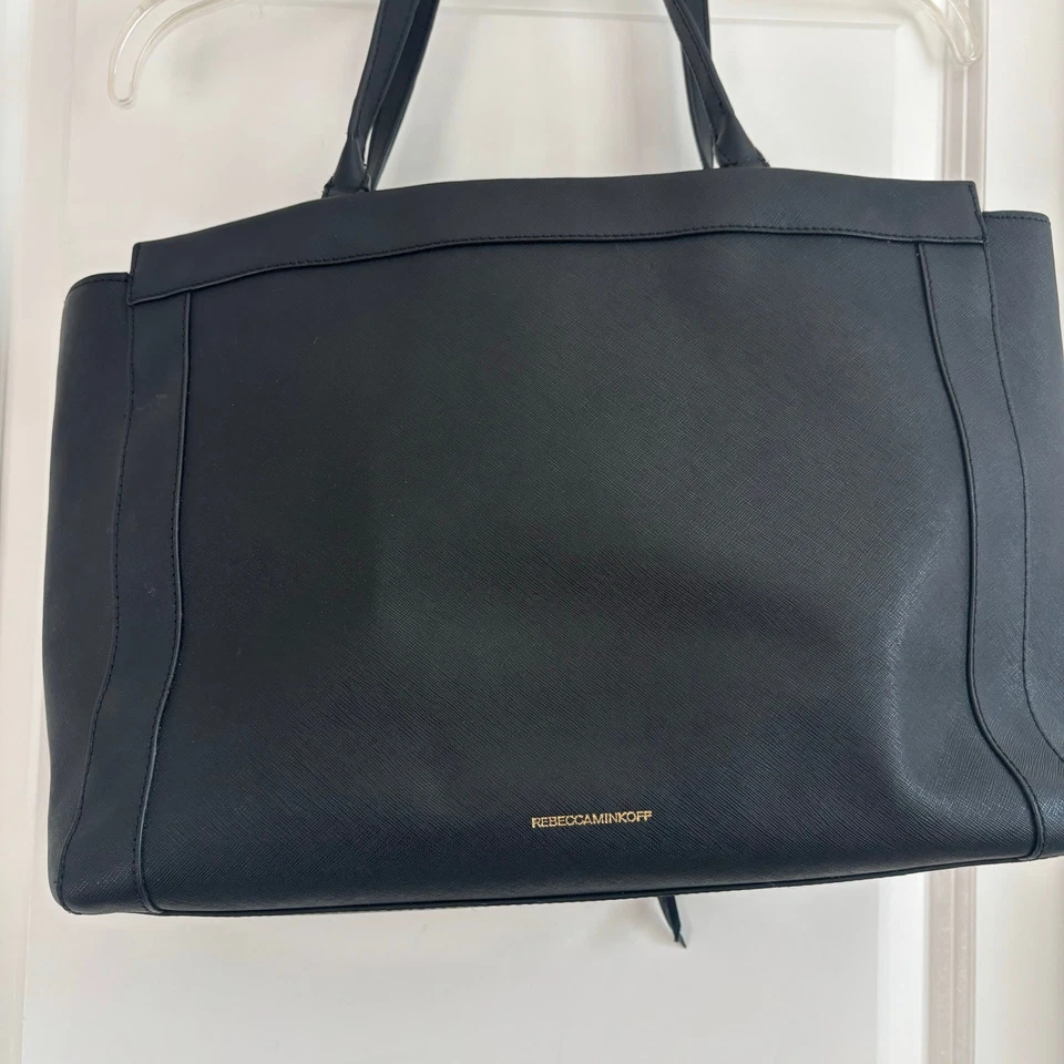 Rebecca Minkoff Women’s Work Tote Black Essential Minimalist Basic - Image 3 of 4