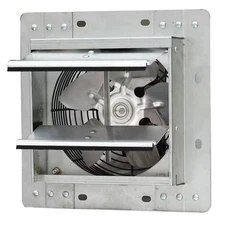 242 CFM Power 7 Inch Variable Speed Shutter Exhaust Fan Crawl Space Ventilator