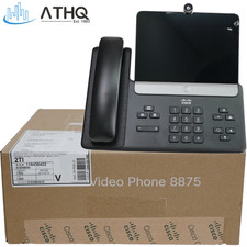 Cisco CP-8875-K9 Video Phone 8875 IP Desk Phone Bluetooth Wi-Fi 2 Year Warranty