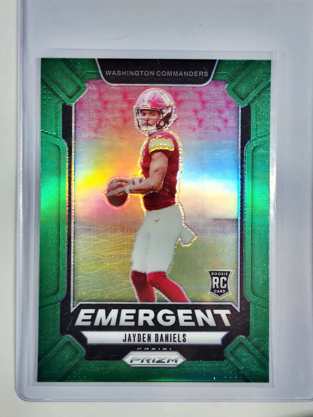 2024 Panini Prizm - Emergent Jayden Daniels #2 Green Prizm (RC) Rookie RC  🔥