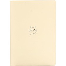 LaboClip 2025 Monthly Planner B6 Size Cat Design White 2510FCA-WH Starting