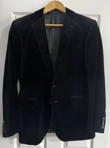 $1,200 Ralph Lauren Black Label Men Velvet Jacket image 2