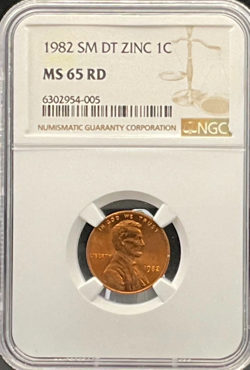 MS 65 Graded 1982 Lincoln Memorial Small Cents (1959-2008) for