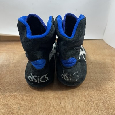 Vintage Asics Wrestling Shoes Mens 10 JL 404 Black White 