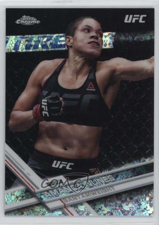 2017 Topps Chrome UFC Diamond Refractor Amanda Nunes #86 19a0