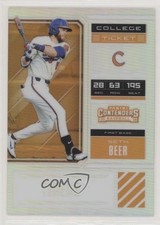 2018 Panini Elite Extra Edition College Ticket Holo Prizm Seth Beer #SB2 0e3