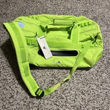 Adidas Duffle Bag Stella McCartney 24/7 Gym Active Lime Green Pockets