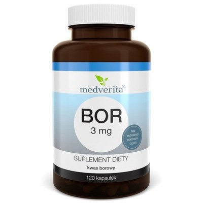 Medverita Bor Boron 3mg Nahrungsergänzungsmittel 120 Kapseln Vitamin D