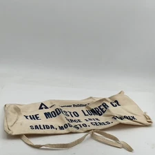 Vintage Modesto Lumber Co Advertising Hardware Store Nail Apron Advertising CA
