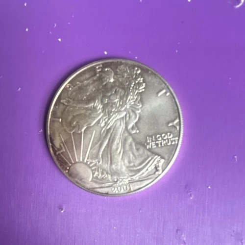 U.S. Mint American Eagle 2001 1 oz .999 Silver Coin Business Strike