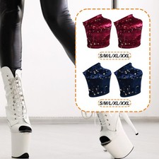 Pole Dance Shoe Protectors Wear Resistant Non Slip Velvet Fabric Footwear Socks