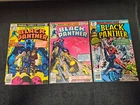 1978 MARVEL COMICS LOT OF (3) BLACK PANTHER #8 #13 #15 LOWER GRADE VINTAGE X-MEN