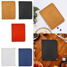 Cover Holder Transparent Sleeve 3 Pages 9.6 x12.6 inch Commercial Menus Folder