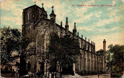 St Joseph Cathedral Columbus Ohio Divided Back Postcard