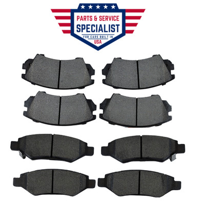 FRONT AND REAR CERAMIC BRAKE PADS FOR CHEVROLET CAMARO 2010-2015