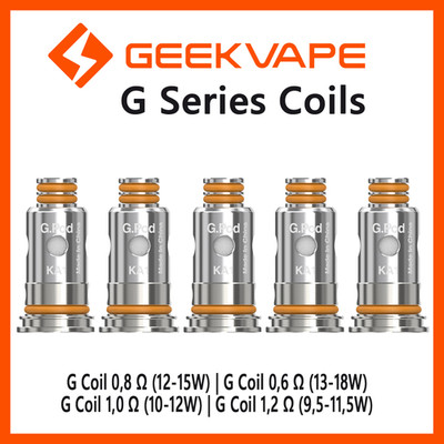 GeekVape G Series Verdampferköpfe - 0,6 Ω, 0,8 Ω, 1,0 Ω, 1,2 Ω (5er Pack) 