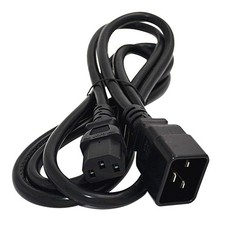Image of IEC 320 C13 to C20 Power Extension Cord Cable for PC