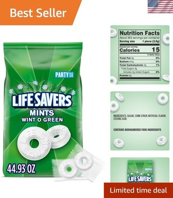 Cool and Refreshing Wint-O-Green Hard Mints, 2.8 LB Bulk - Perfect for Summer
