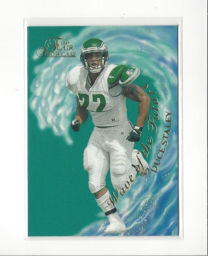 1997 Flair Showcase Wave of the Future #22 Duce Staley RC Rookie Eagles
