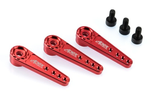 Red 25T for Futaba/Savox Aluminum Servo Horn - 3 Pack #8028