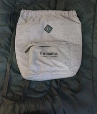 D.R. DR Horton American Builder Drawstring Bag Backpack Grey Black