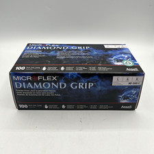 Microflex Diamond Grip Latex Powder-Free Exam Gloves Large MF-300-L