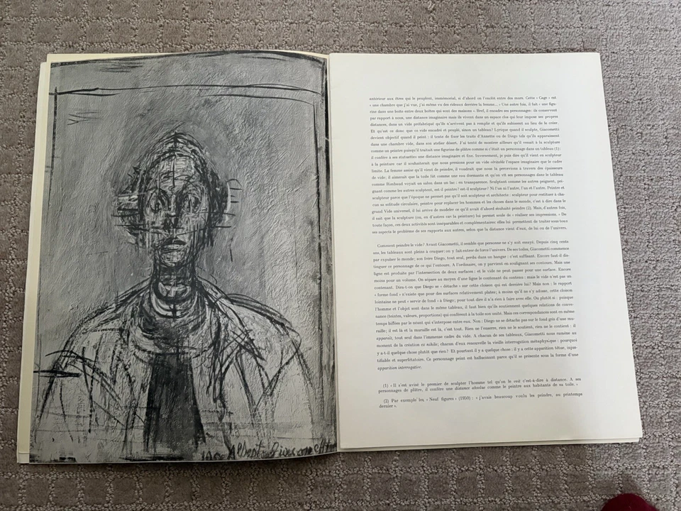Derriere le Miroir 65, Alberto Giacometti lithographs, Maeght1954 vintageINV2107 - Image 3 of 4