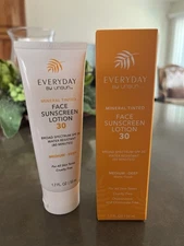 Everyday by Unsun Mineral Tinted Face Sunscreen Lotion SPF 30 Medium Deep NIB