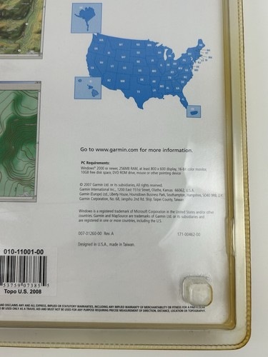 Garmin TOPO USA US 2008 GPS MapSource DVD New Sealed - Picture 12 of 12