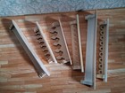 Dollhouse Wall SHELVES Lot 6c Handcrafted Wood shelving 1:12 Kitchen Bath Decor — photo 1