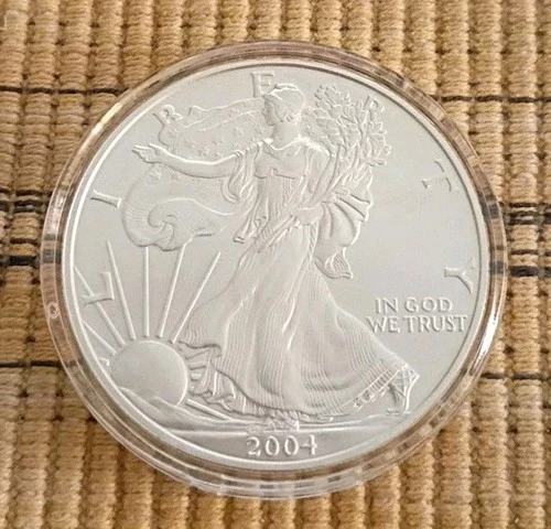 2004 American Silver Eagle 1 oz .999 Fine Silver Coin