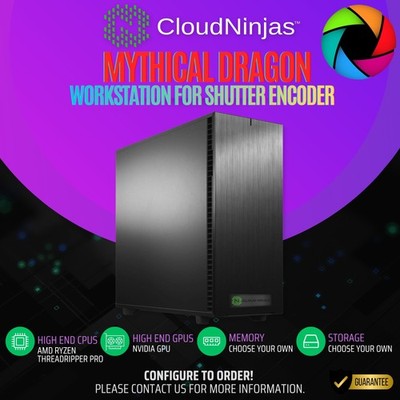 Cloud Ninjas Workstation Shutter Encoder Threadripper Pro 9995WX NVIDIA RTX 5090