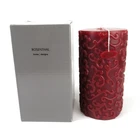 Large Rosenthal Home Designs Relief Candle Red Unused Approx 18cm Original Box