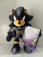 SHADOW AS BATMAN 9" Plush Figure DC X SONIC THE HEDGEHOG 2025 New With Tags NWT