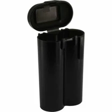 1 Black 18650 & CR123A 2 Battery Holder Storage Case for 18650 BATTERIES