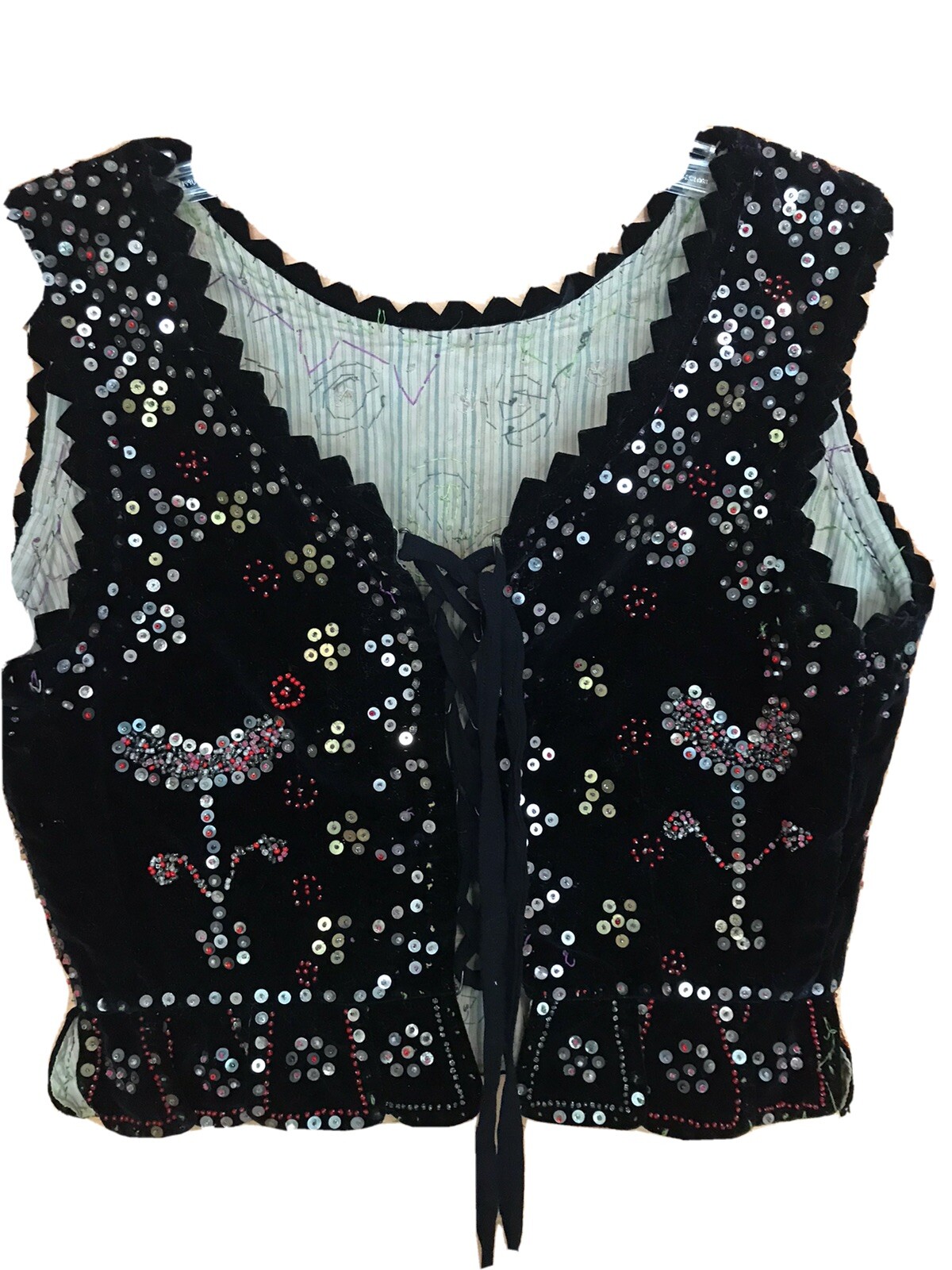 vintage beaded vest Gem