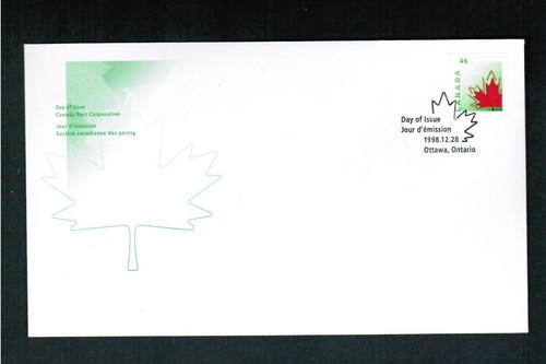 1998 - FDC CANADA STAMPS # 1699 - STYLIZED MAPLE LEAF - JV21