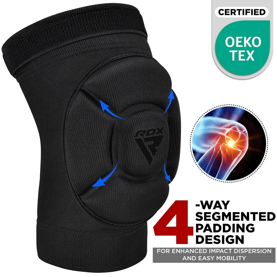 Наколенники RDX для смешанных боевых искусств, пенопластовая подкладка для кикбоксинга боевых искусств BJJ каратэ борьбы - Изображение 2 из 4