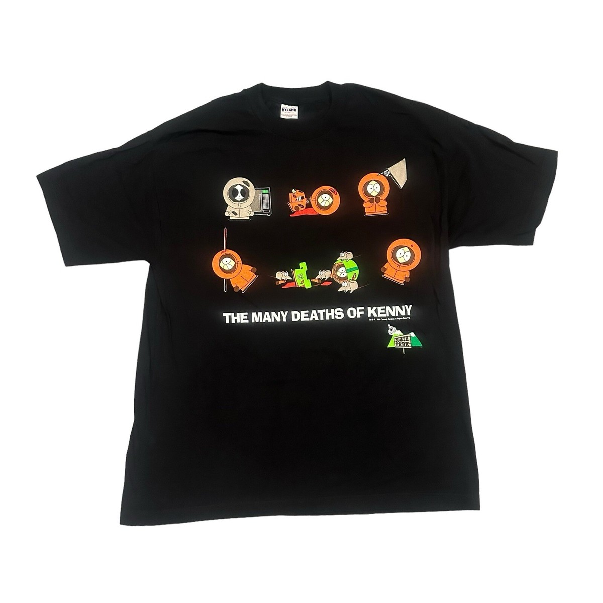 Vintage 1990s South Park The Many Deaths Of Kenny T-Shirt XL NWOT