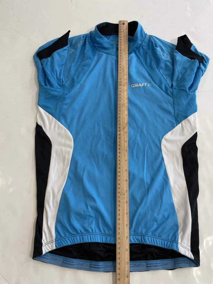 Craft Cycling L1 women's cycling jersey Size XL blue/white short sleeve - Image 3 of 4