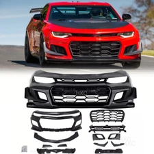 For 2016 2017 2018 Chevy Chevrolet Camaro 1LE Style Full Front Bumper Cover Set