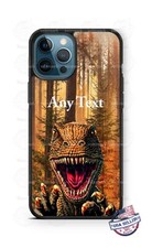 T Rex Dinosaur Attack Fall Leaves Forest Animals Personalized Phone Case Cover