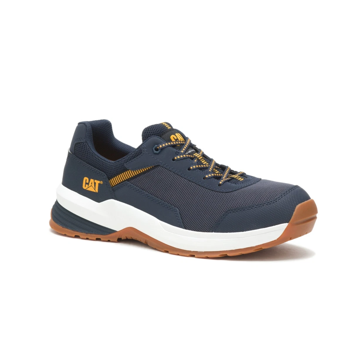 CAT Caterpillar Infrastructure Steel Toe Mens Slip Resist Shoes Navy Sz 8 NWOB Amazon.com: Cat Footwear mens Woodward Steel Toe  main image 4