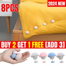 8 Pcs Bedding Duvet Quilt Cover Snaps Fixing Clips Fastener Holder Gripper Clip