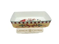 Lenox WINTER GREETINGS 13" Rectangular Baker/Lasagna MINT 1ST TAGS