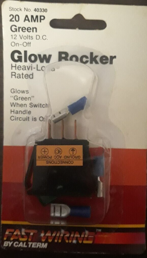 CALTERM INC. Glow Rocker, On/Off , 20 Amp, Glows 