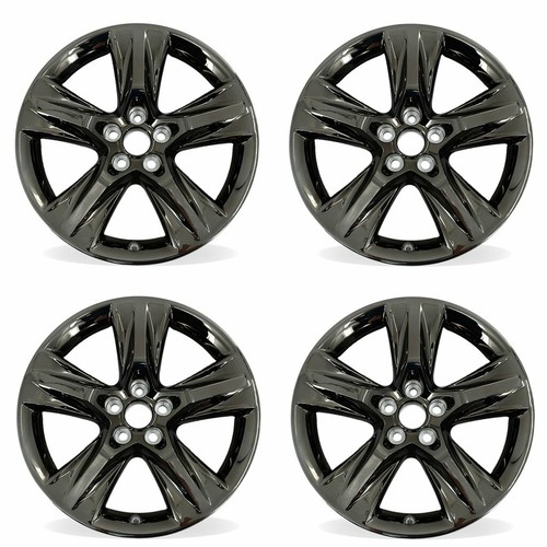 19 SET OF 4 Black Chrome Wheels For 17 19 Toyota Highlander OE 